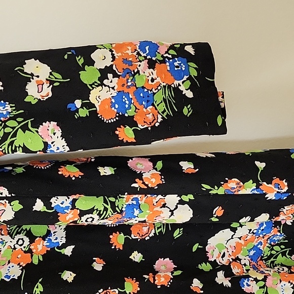 Boden Preppy  Wild Cluster Crew Neck Fit-And-Flare Dress Floral  Dress Size 10 - Picture 9 of 16